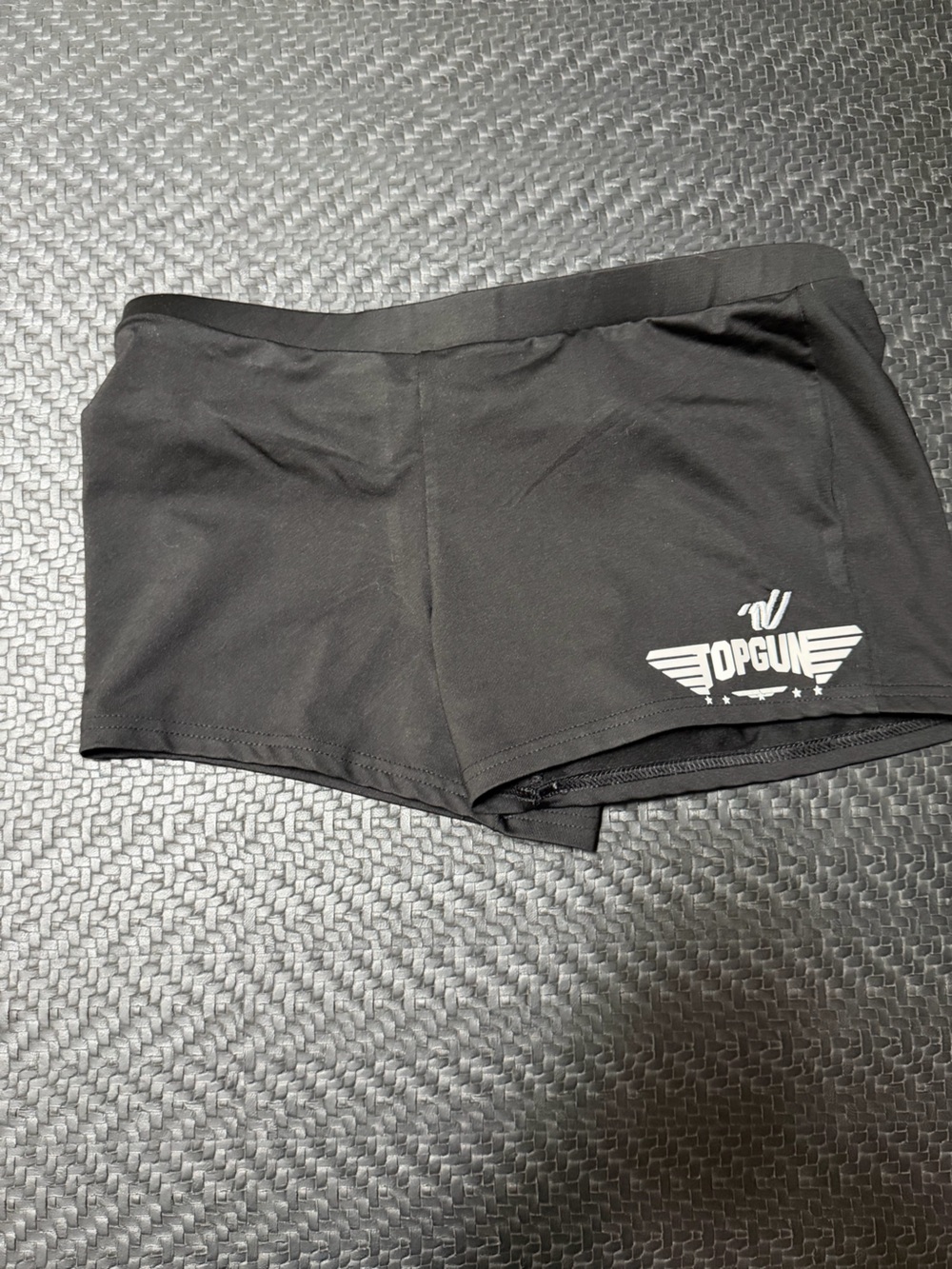 TGLC Varsity Black Athletic Shorts with White Logo